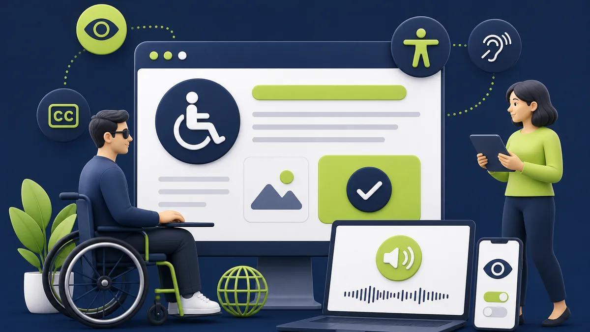 Illustration Barrierefreiheit Website und European Accessibility Act