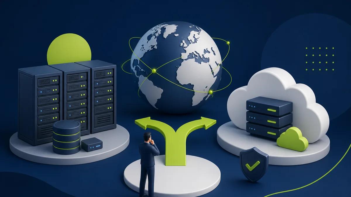 Illustration Hosting und Domain Auswahl