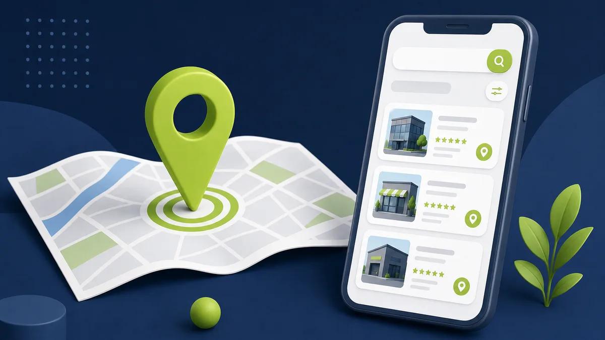 Illustration zu Local SEO und Google Maps Sichtbarkeit