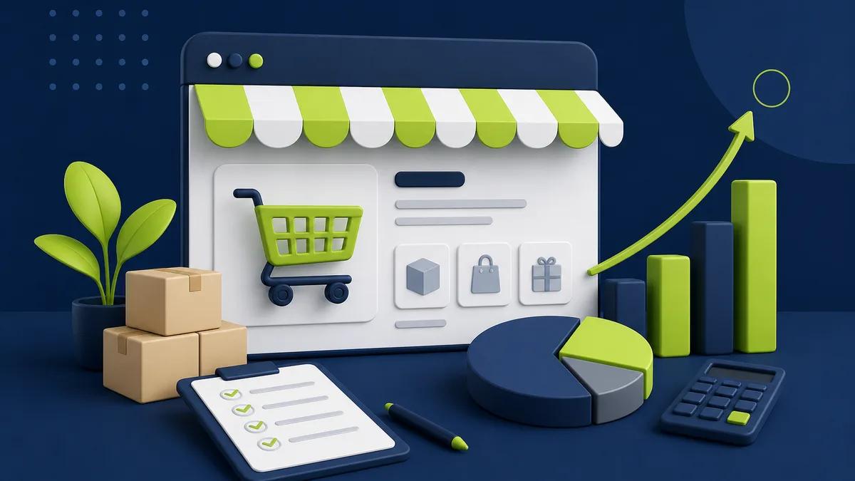 Illustration zu Online-Shop Kosten und Budgetplanung