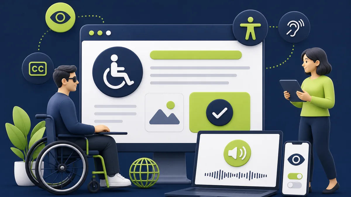 Illustration Barrierefreiheit Website und European Accessibility Act
