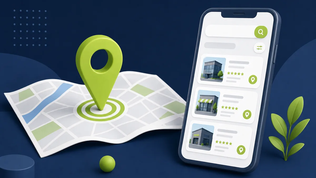 Illustration zu Local SEO und Google Maps Sichtbarkeit
