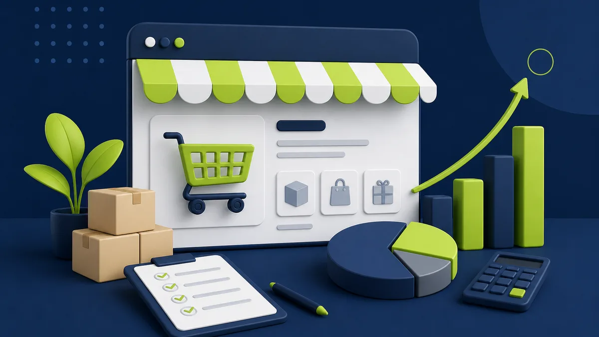 Illustration zu Online-Shop Kosten und Budgetplanung
