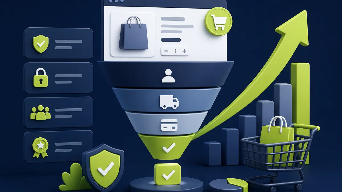 Illustration Shop Conversion und Checkout Optimierung