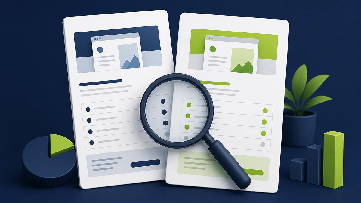 Illustration Webdesign-Angebot vergleichen